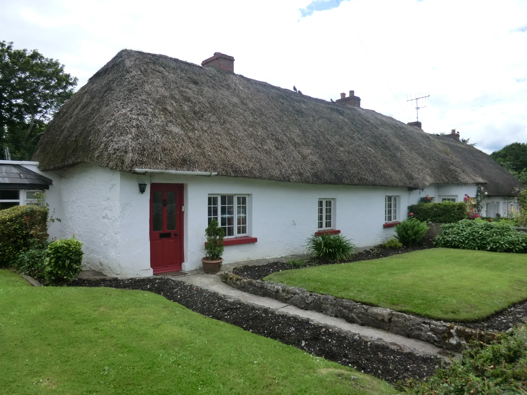 Traditional thatched cottage in Adare, County Limerick